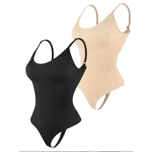 Women's Seamless Shapewear Bodysuit Tummy Control Body Shaper Waist Defining Body Suit