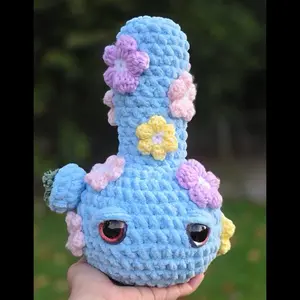 Springtime Crochet Bong Plushie Handmade wSuper Soft Cuddly Emotional Support Plush Toy