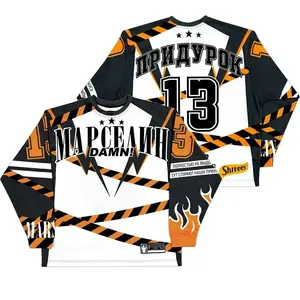 марселин Baseball Jersey Long Sleeve Shirt – Y2K Streetwear Oversized Top for Men and Women, Retro Casual Unisex T-shirt for Everyday Wear, Hip Hop Aesthetic Classic Style