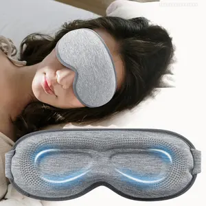Weighted Eye Mask for Sleeping - Blackout Sleep Mask for Women Men, Lash Extension Eye Covers, Memory Foam, 3D Contoured, Airplane Travel Essentials, Blindfold for Meditation(Gray)FFSummitSupply7