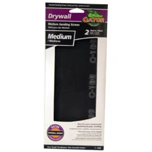 212 MAIN Clogs Resistant Open Mesh Pre-Cut 100 Grit Drywall Sanding Screen, 2-Pack (Ali Industries 4008), Pre-Cut Set