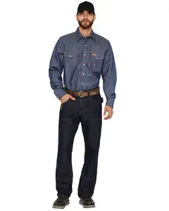 Wrangler Men's Riggs Men'S Relaxed Fit Stretch Utility Double Front Denim - 112375074