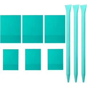 Mini Squeegee 9 Pack Optimized for Mesh Backed Stencils and Transfers, Rubber Mini Squeegee for Screen Printing, Ink and Chalk Paste