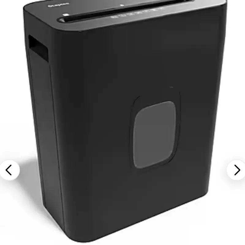 Sheet-cross Triturador de Papel of 12 Hojas - Black Paper Shredder Device