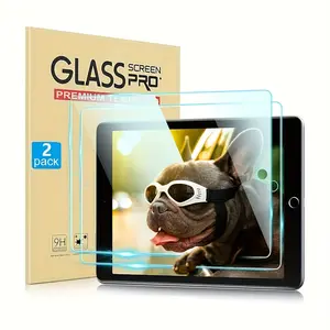 2-piece set suitable for iPad Mini 1 2 3 tempered glass screen protector -9H hardness, ultra transparent, compatible with Apple iPad Mini 1 2 3, 2.5D edge scratch resistant and wear-resistant