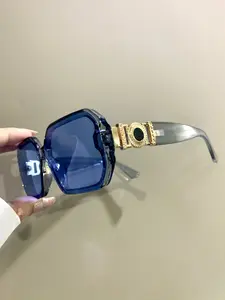 Trendy High-End Glasses, Square Minimalist Decorative Eyeglasses, Novelty Metal Hinge Eyeglasses for Men and Women, Square Frames Glasses