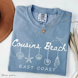 Comfort Colors Cousins Beach T-Shirt TSITP Shirt The Summer I Turned Pretty Tee Team Conrad Team Belly Team Jeremiah East Coast Beach Shirt Casual Wear, Menswear, Womenswear - TrendWear USA