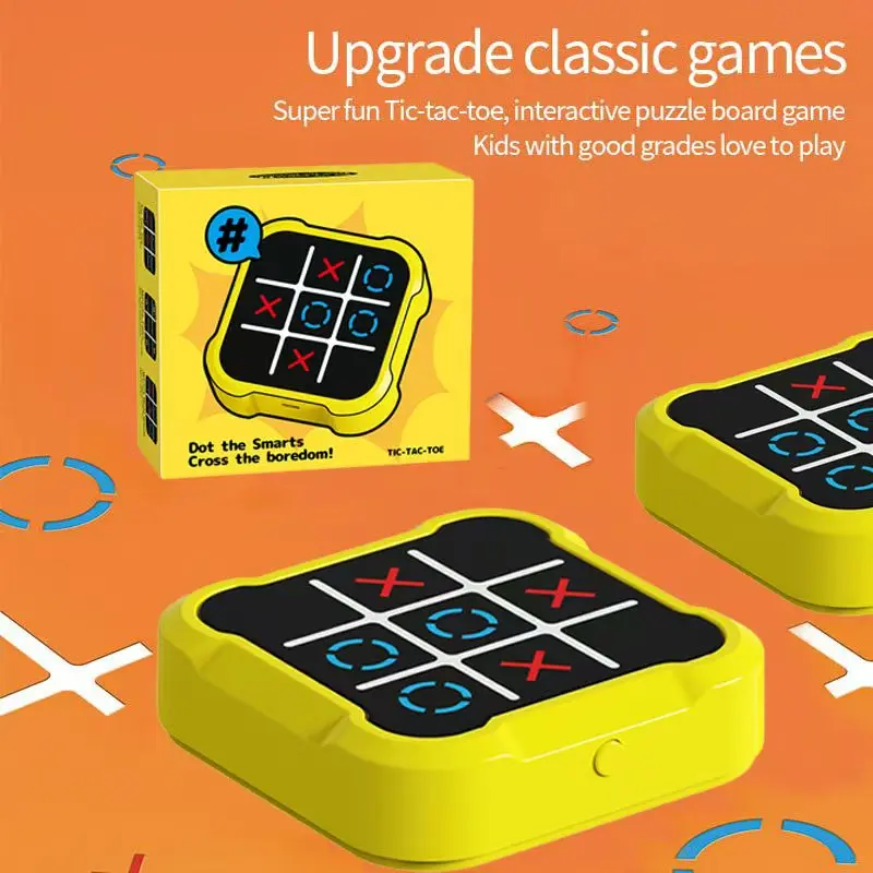 3-in-1 rechargeable tic-tac-toe game, portable digital Tic-tac-toe