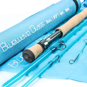 Maxcatch Fiberglass Fly Fishing Rod Saltwater 10ft/8ft 8wt blue
