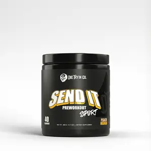 DIE TRYIN CO. SEND IT Sport Preworkout Raspberry Iced Tea Flavor 40 Servings Daily Driver Supplement