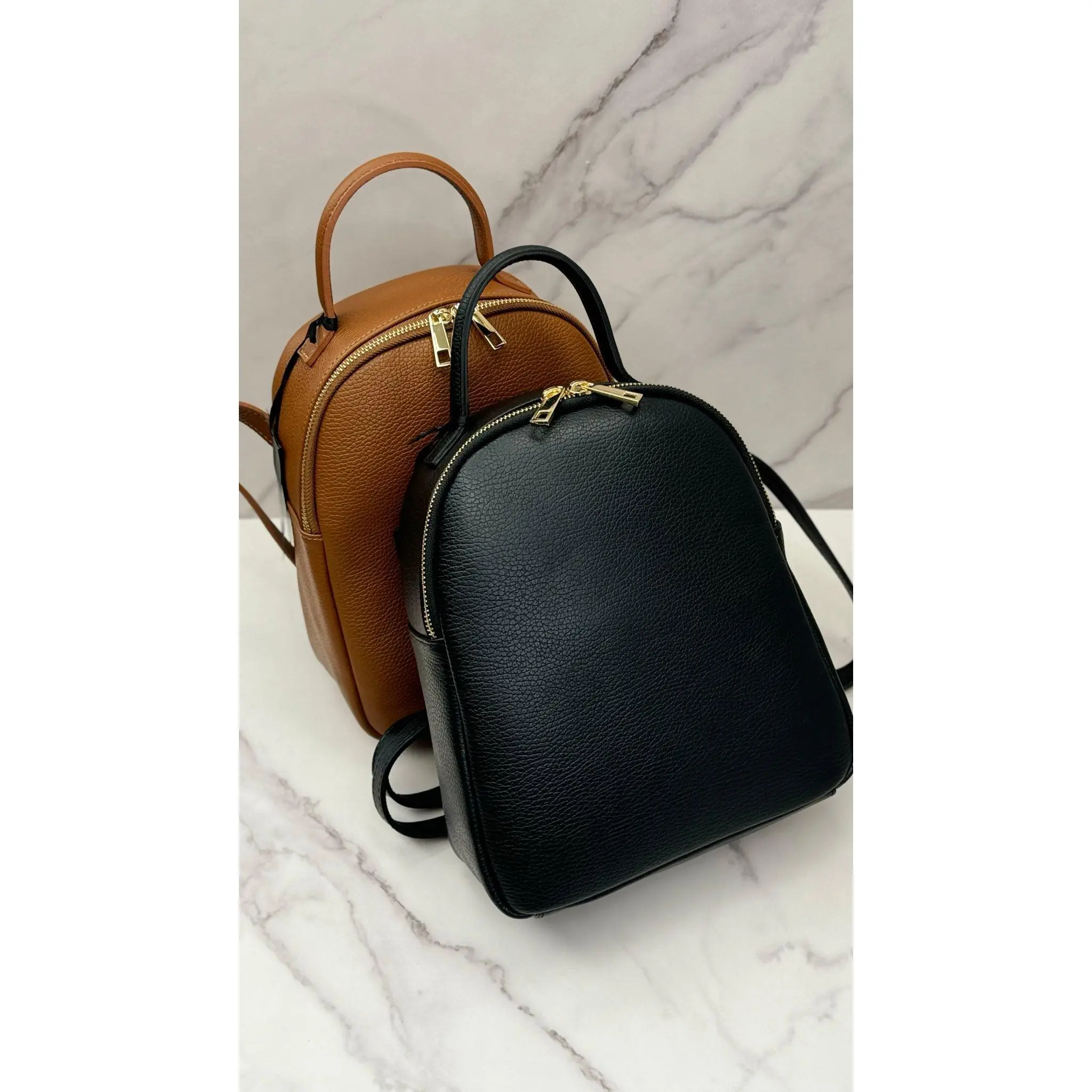 Italian Leather Mini Backpack 🇮🇹