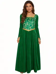 Women's Cosplay Fiona Long Sleeve Fitted Dress, Stylish Costume for Parties & Events, Comfortable and Elegant Design
