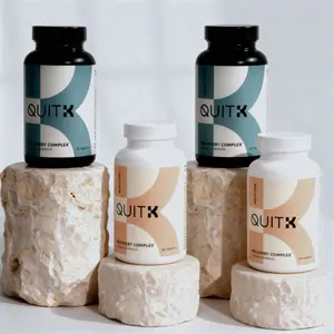 QUITK 60 - Day Supply - Day & Night Formula for Cravings, Mood, Energy, Detox & Sleep Support