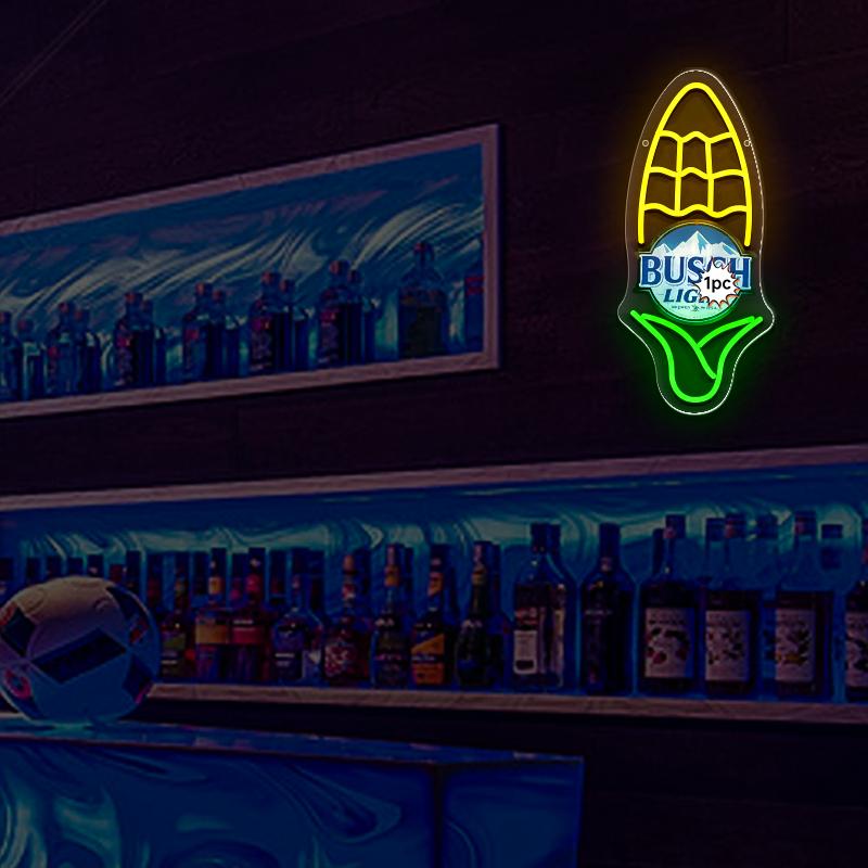 Corn Beer Neon Sign Lamp Beer Bar Pub Wall Decor Gift