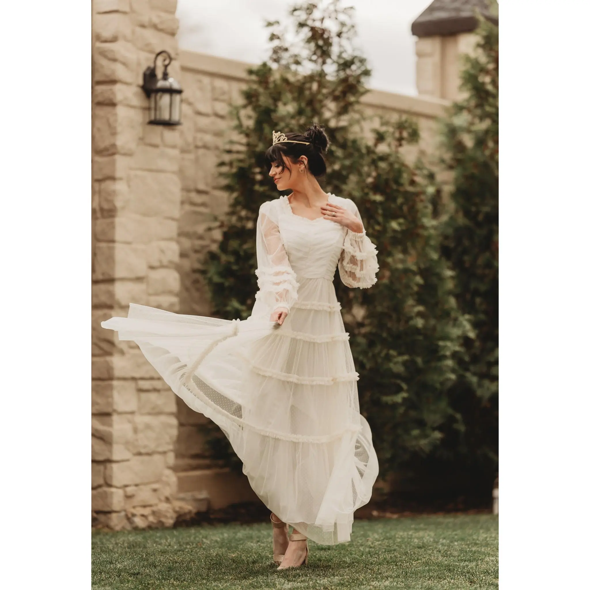 Genevieve Ivory Gown - DM Exclusive - Maternity Friendly