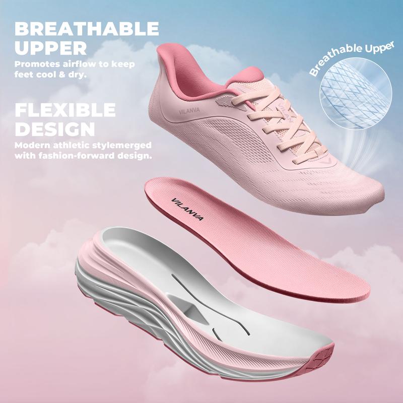 Women's Walking Shoes Cushion Comfortable Running Tennis Shoes Non-Slip Workout Gym Athletic Breathable Fashion Sneakers