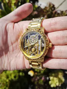 Brand New Transparent Fashion Casual Wristwatch Luxury Quartz Watch Royal Design For Men Reloj Luminous Analog