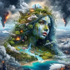 DIY 5D Diamond Painting Kit Mermaid Tears Design Full Drill Mosaic Art Craft Home Wall Decor Gift 40x40cm 15.74x15.74in