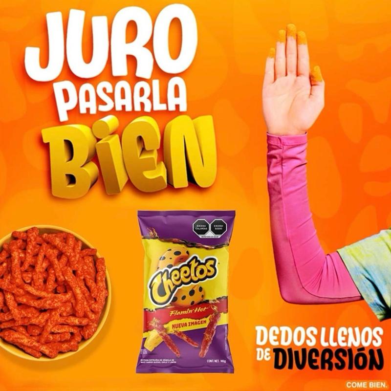 Sabritas Cheetos Flamin Hot 3 Pk BIG bags papas snacks authentic from Mexico