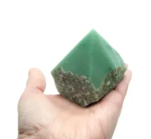 Natural Green Aventurine Polished Point with Flat Base