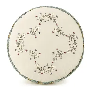 Modern Heirloom Olivia Embroidered Round Pillow