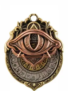 Tarot Vision Pendant - All-Seeing Eye Necklace, Tarot Card Symbol Pendant, Mystic Divination Jewelry, Cosmic Jewelry, Spiritual Guidance, Fate Insights, Smooth Rotation, Mystical Necklace