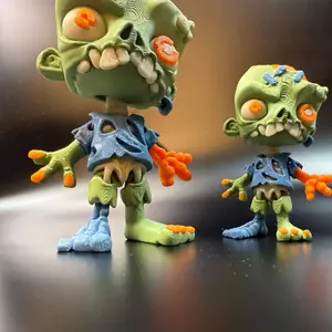 Zombie Boy Charm – Cute but Creepy Halloween 3D Print Action Figure Easy To Display Lightweight Party Favor Decoration Collectible Fun