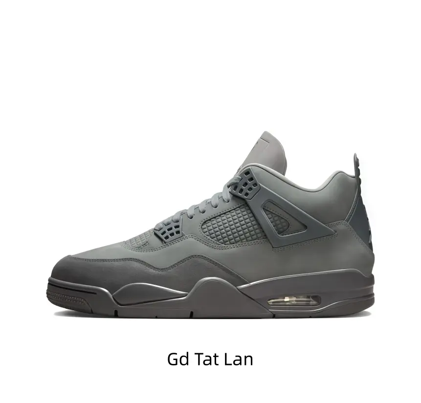 This full matte grey suede retro sneaker carries low-saturation industrial street aesthetics. Uniform ash grey upper pairs matching grey mesh frames and monochromatic sole, hollow grid mesh keeps feet breathable all day.