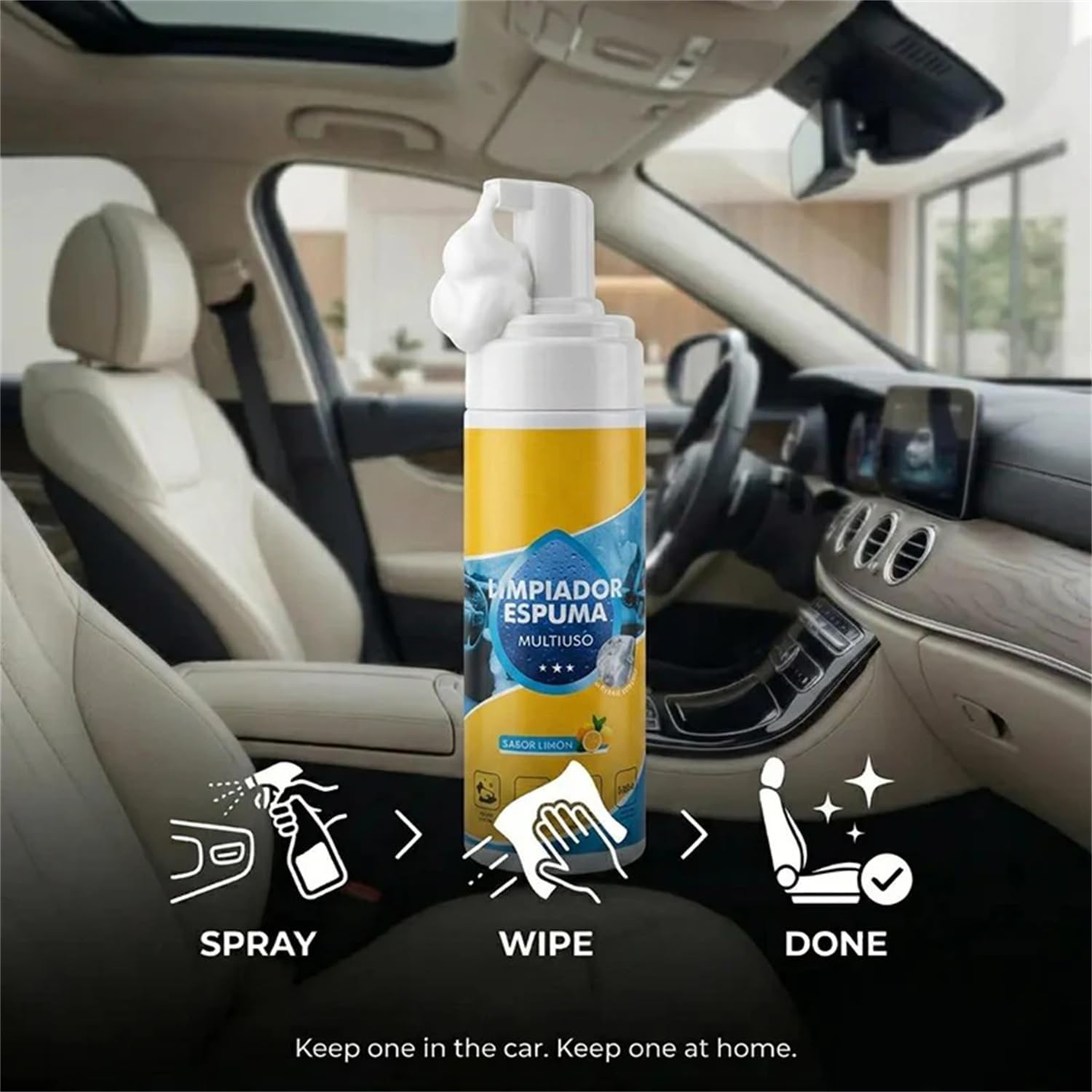 4-in-1 Multi-Enzyme Foam Cleaner, All-Purpose Deep Cleaning Spray for Car Interior, Kitchen Grease, Bathroom Tiles, Sofa Upholstery 4-in-1 Multi-Enzyme Foam Cleaner, All-Purpose Deep Cleaning Spray for Car Interior, Kitchen Grease, Bathroom Tiles, Sofa Upholstery