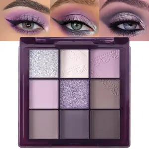 K'apeine 9-Color Dream Girl Eyeshadow Palette, Makeup Palette, Deep & Lightweight Smoky Look, Waterproof Long-Lasting Matte & Shimmer Dual Texture