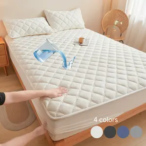 2pcs/3pcs waterproof and dirt-proof mattress cover Soft, comfortable and breathable mattress protector Suitable for bedrooms, guest rooms, apartments, schools and families with children, pets or the elderly Twin/Full/Queen/King  hotel mattress protection