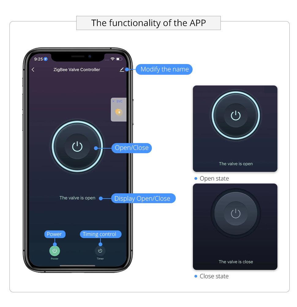 Smart Water Valve, WiFi Water Shutoff Valve Works with Alexa & Google Voice Control Smart Life App Control, Remote Water ShutOff Valve, Easy Install on 1/2" to 1" in Pipe (WiFi Version)