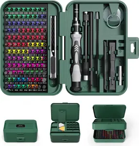 Mini Precision  Set with Color-coded , 132 in 1   Repair Tool Kits with Storage Box, 108 Bits,Small Manual Screw Driver Toolkits for //iPad/Table