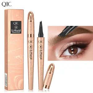 4-Tip Microblading Eyebrow Pen | Natural "Hair-Like" Strokes | 24H Waterproof & Smudge-Proof Liquid Brow Pencil | Long-Lasting Defined Arch
