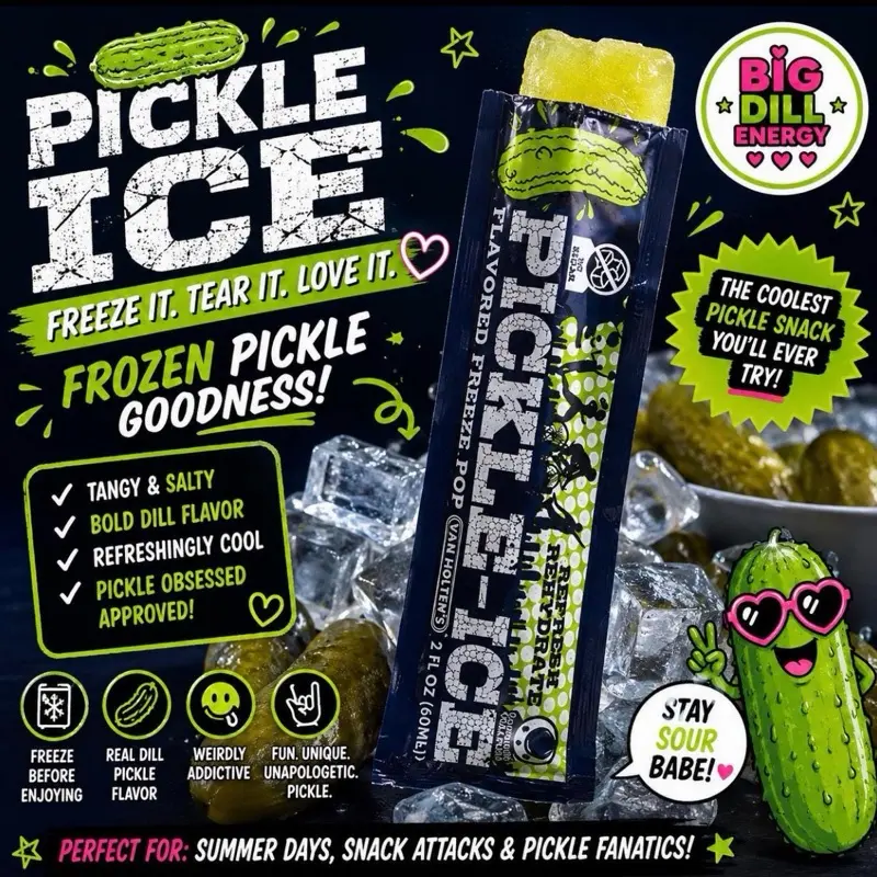 Van Holten’s Pickle-Ice, Pickle Flavored Freeze Pop (2 count)
