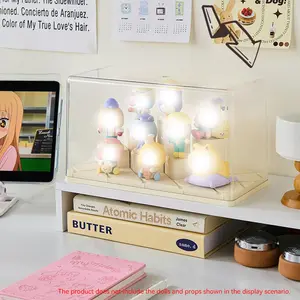 Transparent Storage Display Box, Handmade Plush Hanging Protector, Dustproof Moisture-Proof, DIY Building Blocks Module, Stackable