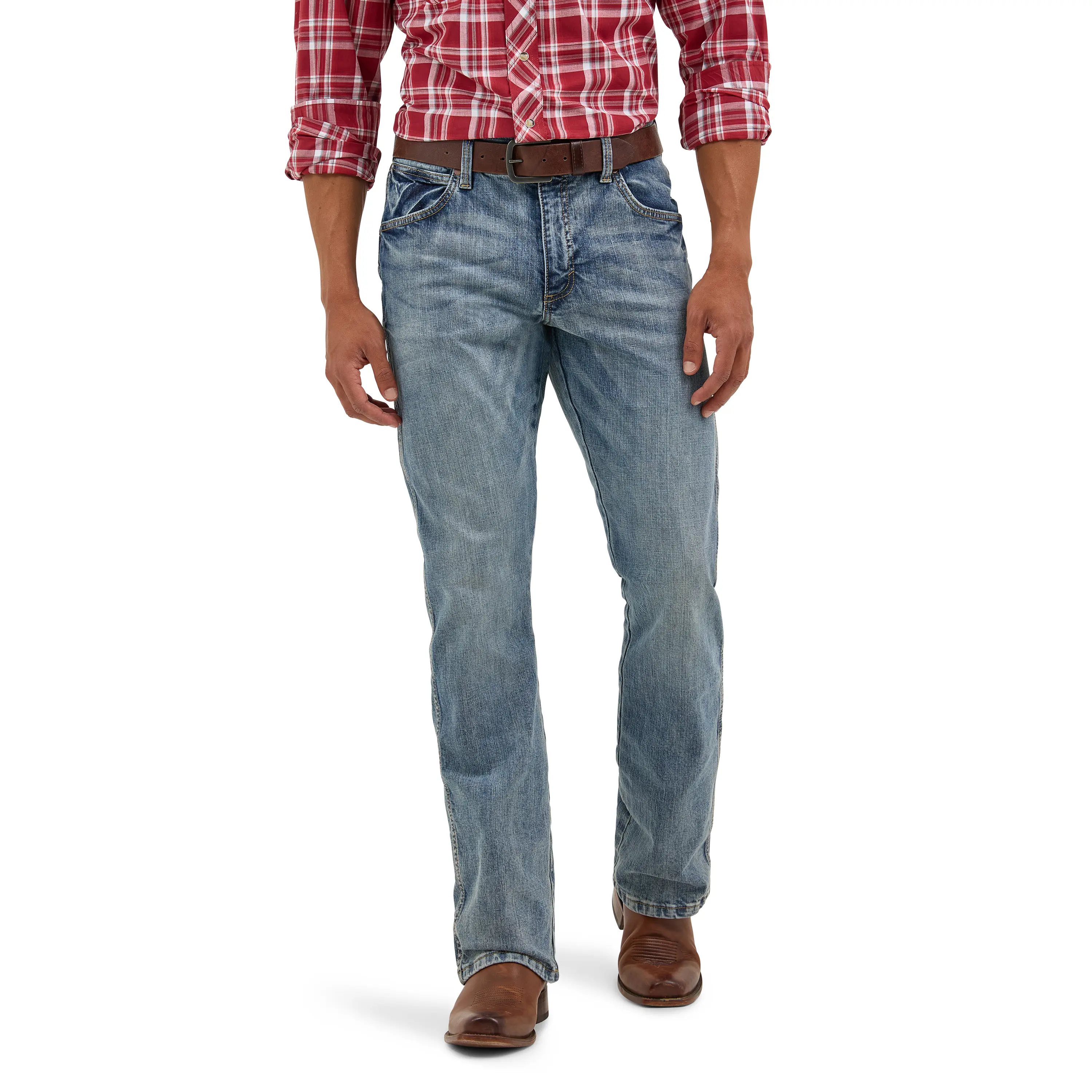 Men's Wrangler Retro® Slim Fit Bootcut Jean - Greeley Blue Classic Men's Wrangler Retro® Slim Fit Bootcut Jean - Greeley Blue Classic