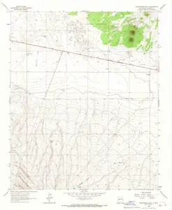 Arrowhead Well New Mexico USGS Topographic Quadrangle Map, 1964, 1:24000