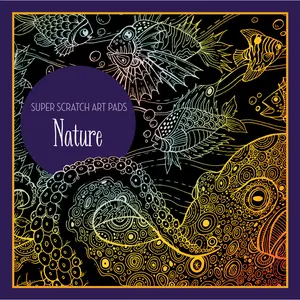 Super Scratch Art Pads: Nature by Union Square Kids [Paperback Book]
