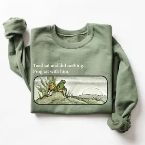 Frog And Toad Sweatshirt, Frog Shirt, Vintage Classic Book Sweatshirt, Frog And Toad Shirt, Cottagecore Aesthetic Sweatshirt, Book Lover Gift