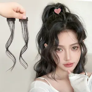 Curly Hair Bangs Hairpieces for Women, Costume Wigs, Synthetic Wavy Side Bangs Fringe Extensions, Wigs for Cosplay, Wigs for Halloween