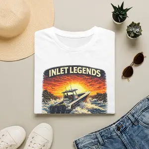 Inlet Legends Tee | Florida Boating & Offshore Fishing Shirt for Men | Gildan 6400 T-Shirt
