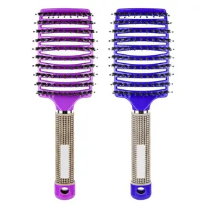 2 Pack Detangling Brush for Curly, Wet or Dry Hair - Painless & Less Damage
