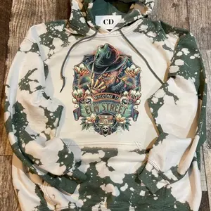 Halloween Freddy bleached hoodie