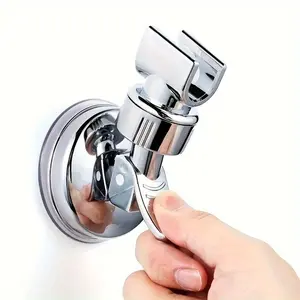 Suction Cup  Head Holder, Stainless Steel  Bracket, No-Drill Adjustable  Clamp for Handheld Showerhead – For Bathroom Organizer Home Bath Lovers