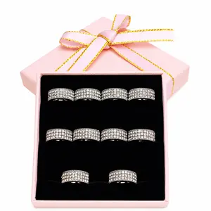 Women’s Premium Rhinestone Mini Hair Claw Clips Set - 10PCS, Sparkly, Non-Slip Elegant Hair Accessories for Daily Wear & Styling