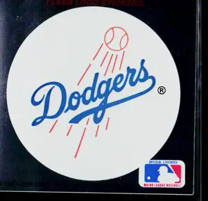 Los Angeles Dodgers 1991 Ultra Team Logo Stickers #NNO Los Angeles Dodgers