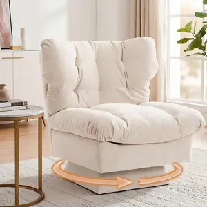 Oversized Swivel Accent Chair for Adults – 360° Sofa Chair with High Back, 300 lbs Capacity – Cozy Living Room & Nursery Chair