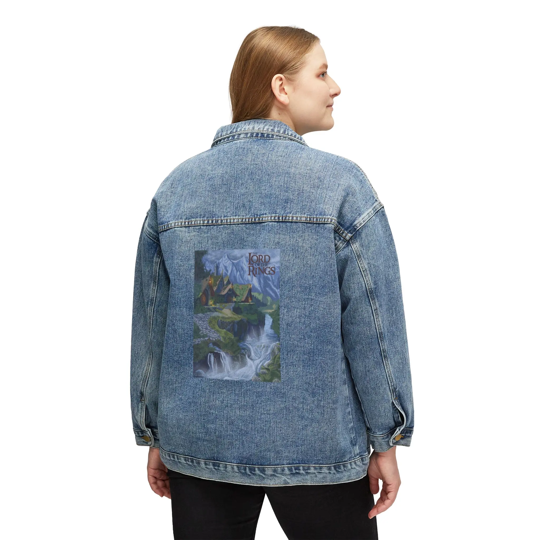 "LOTR" Inspired Original Artwork by Taylor Horwath - Women's Denim Jacket
