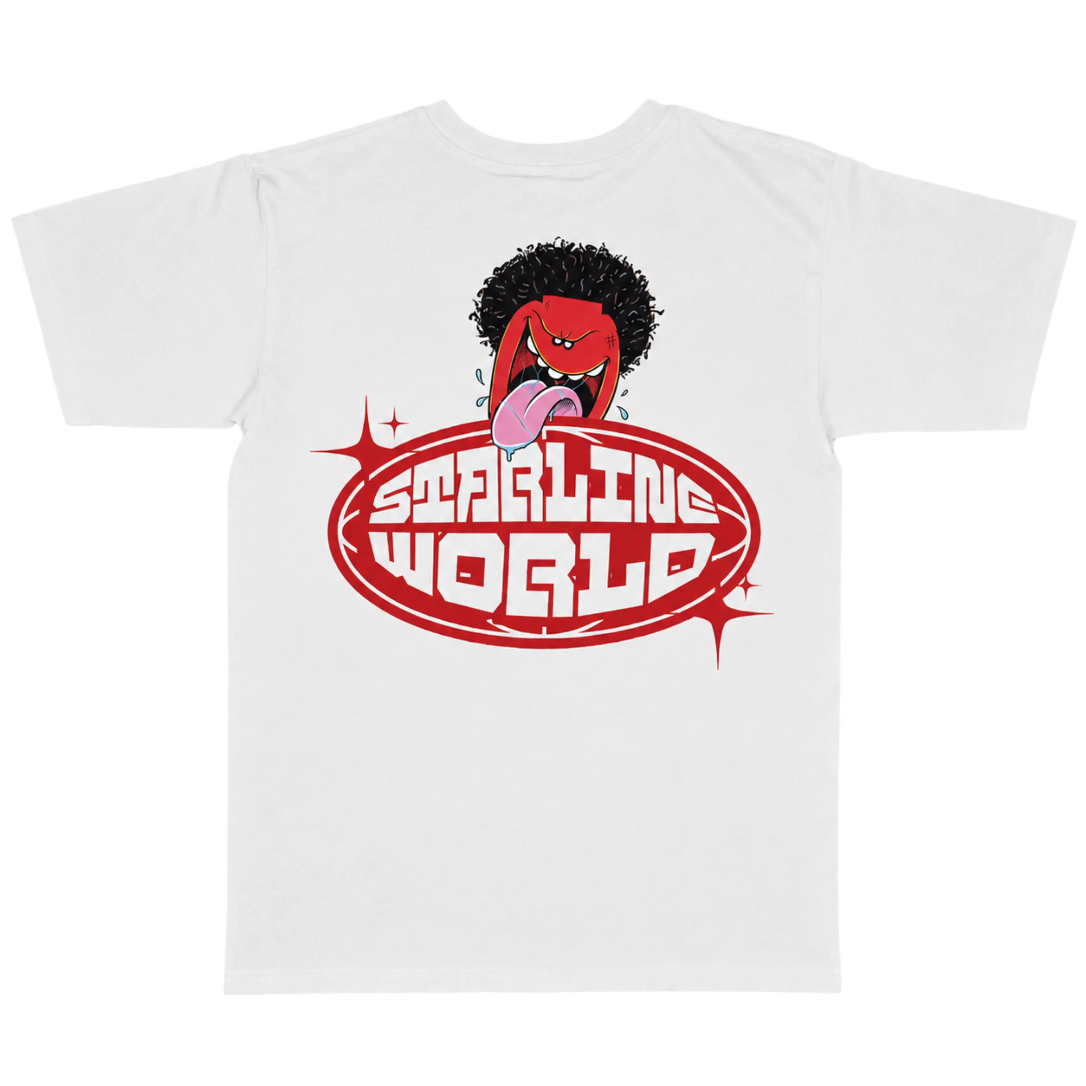 StarlineWorld (White-RedDude) Tee